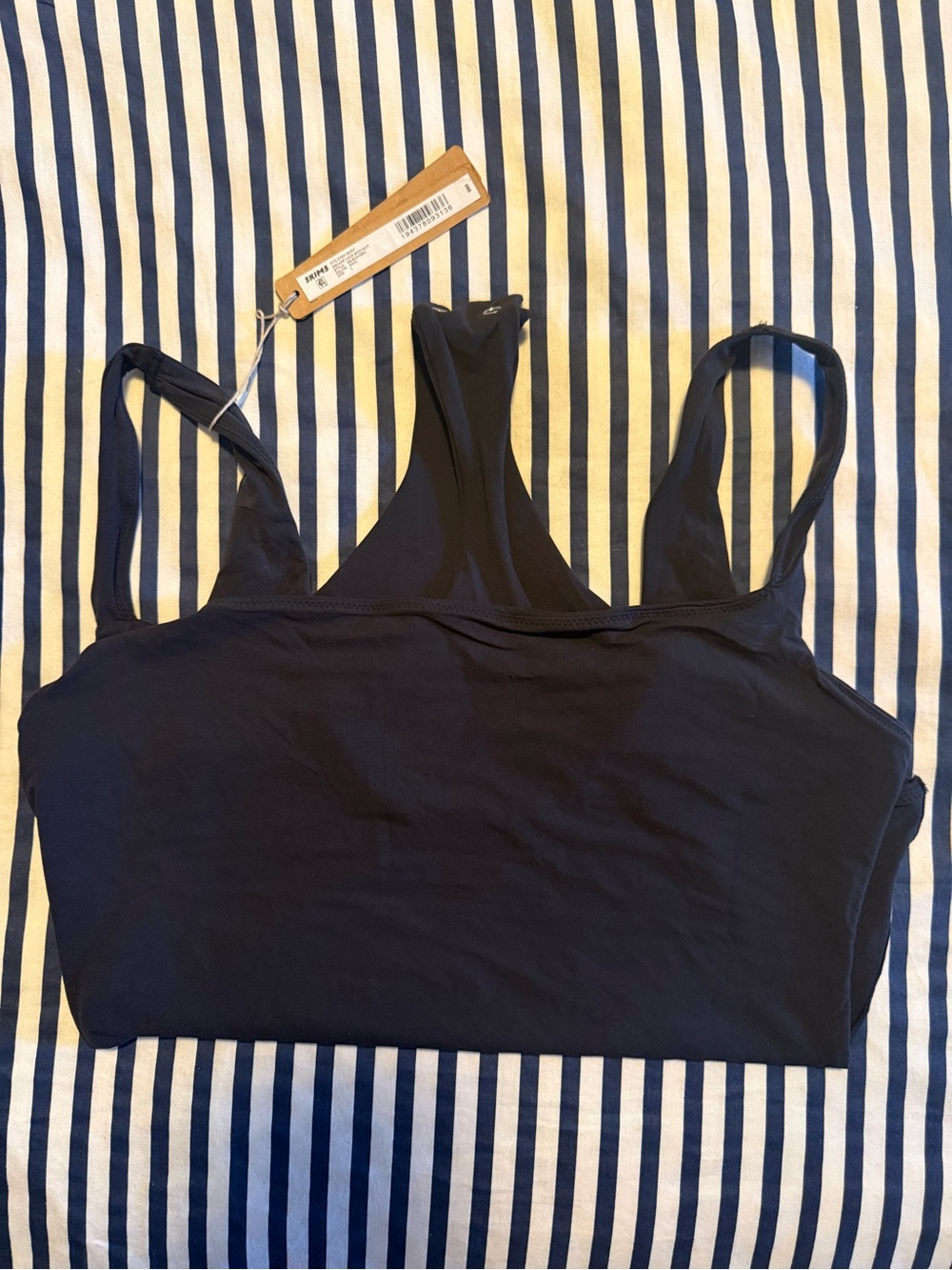 Everyday Seamless Black Scoop-Back Bralette